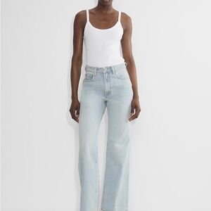 Aritzia Denim Forum The Farrah Curve-Fit Hi-Rise Wide Jean - Size 29